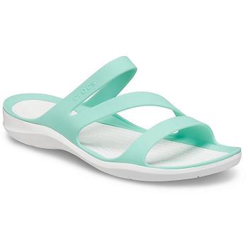 Crocs Swiftwater Zelene - Damske Sandále